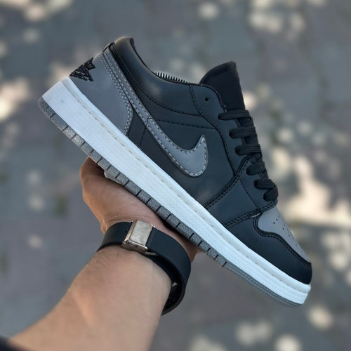 کتونی Air Jordan 1 Low مشکی پشت طوسی