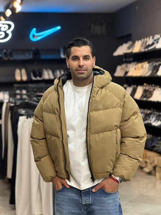 کاپشن پفی کلاهدار مردانه
