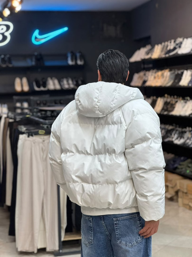 کاپشن پفی کلاهدار مردانه